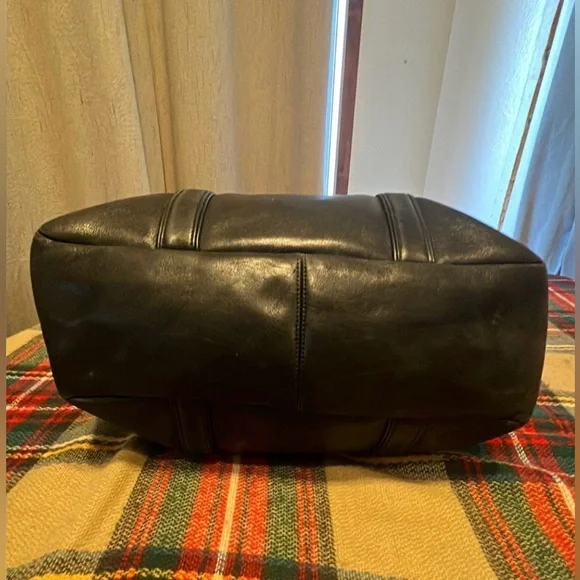 Coach black vintage leather bag large size - Picture 4 of 8